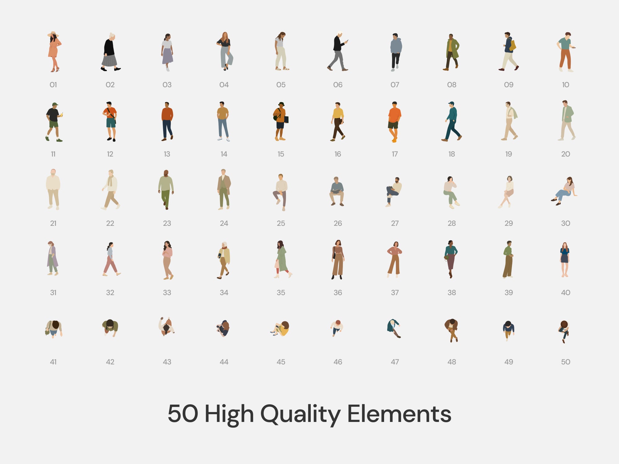 Flat Collage People Pack