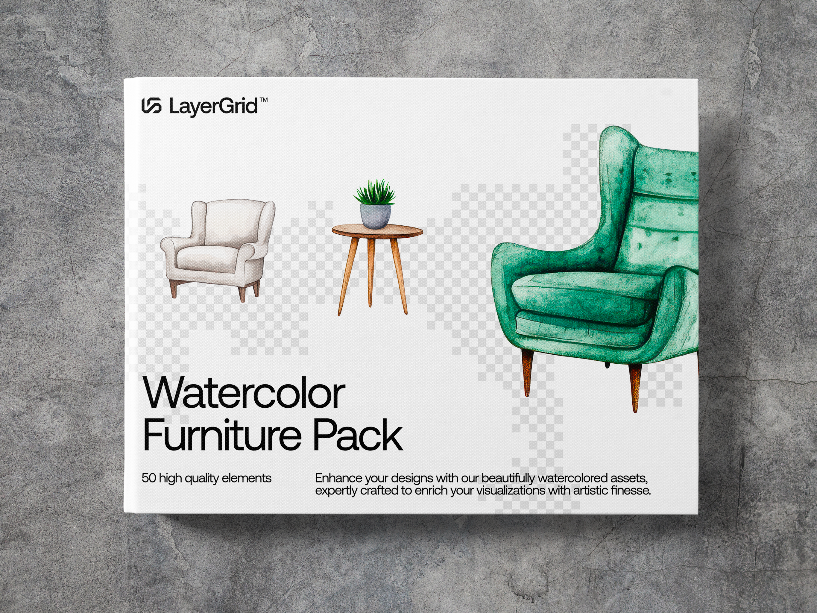 Watercolor Furniture Pack