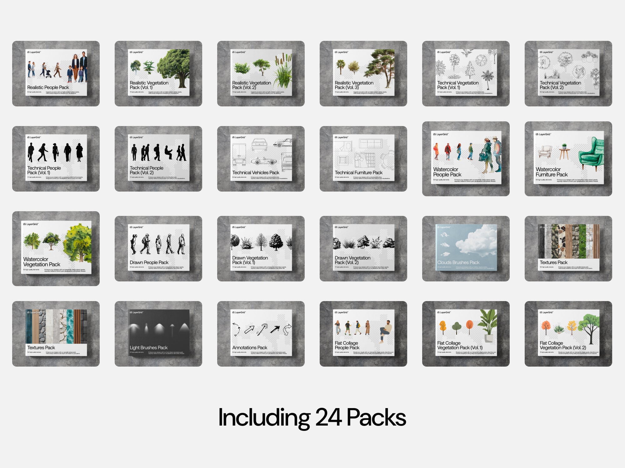 LayerGrid Master Bundle (1500+ Elements)