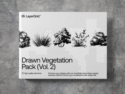 Drawn Vegetation Pack (Vol. 2)