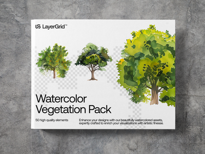 Watercolor Vegetation Pack